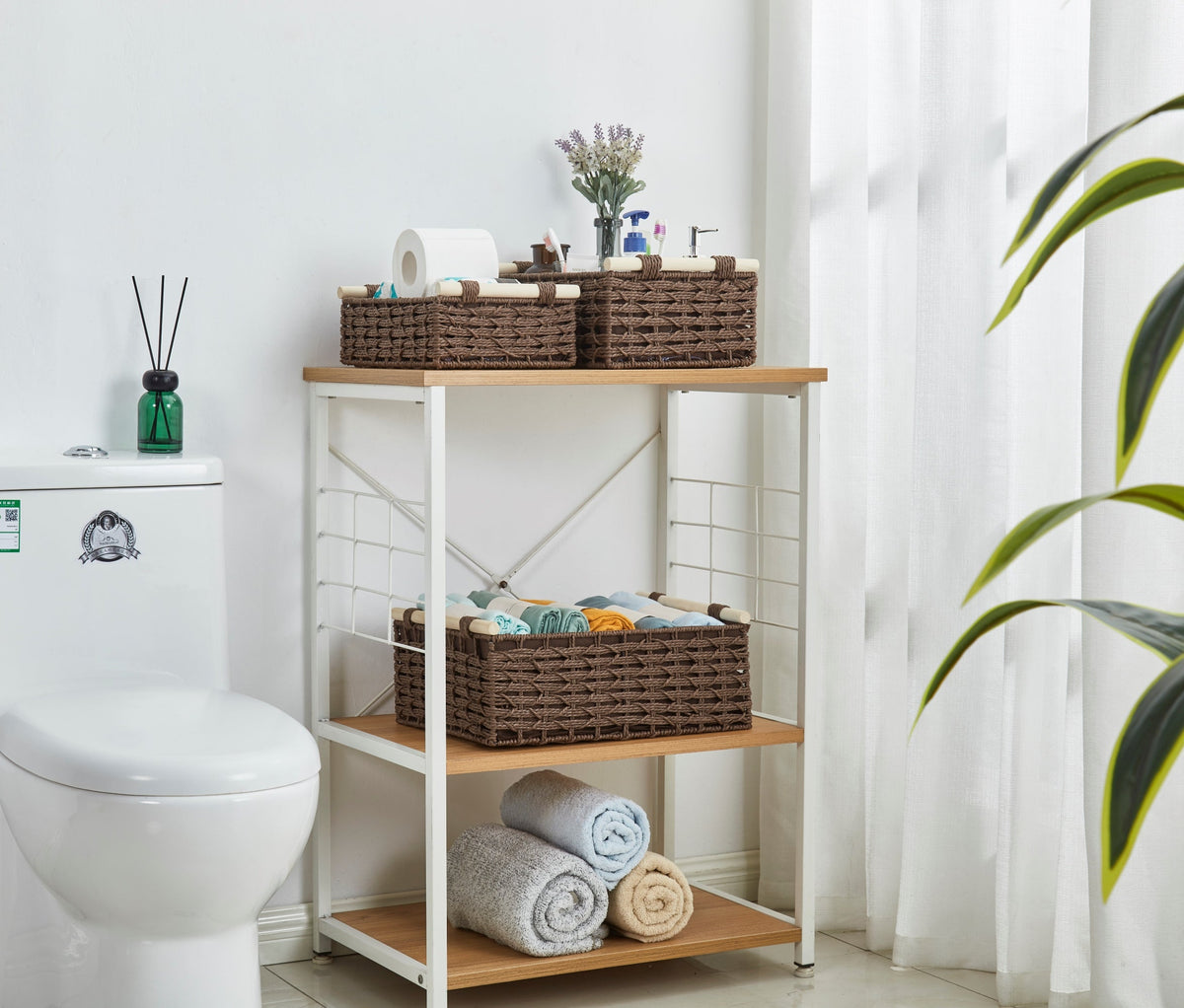 Storepavo Boho Paper-Rope Storage Baskets - image 6