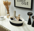 Storepavo Small Cotton Rope Baskets, Set of Two - image 1