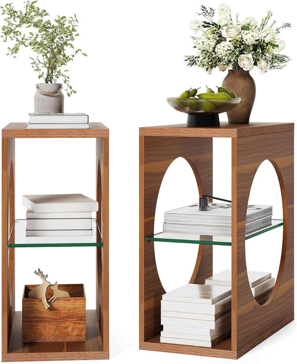 Storepavo 23.6-Inch 3-Tier End Tables, Set of Two - image 3