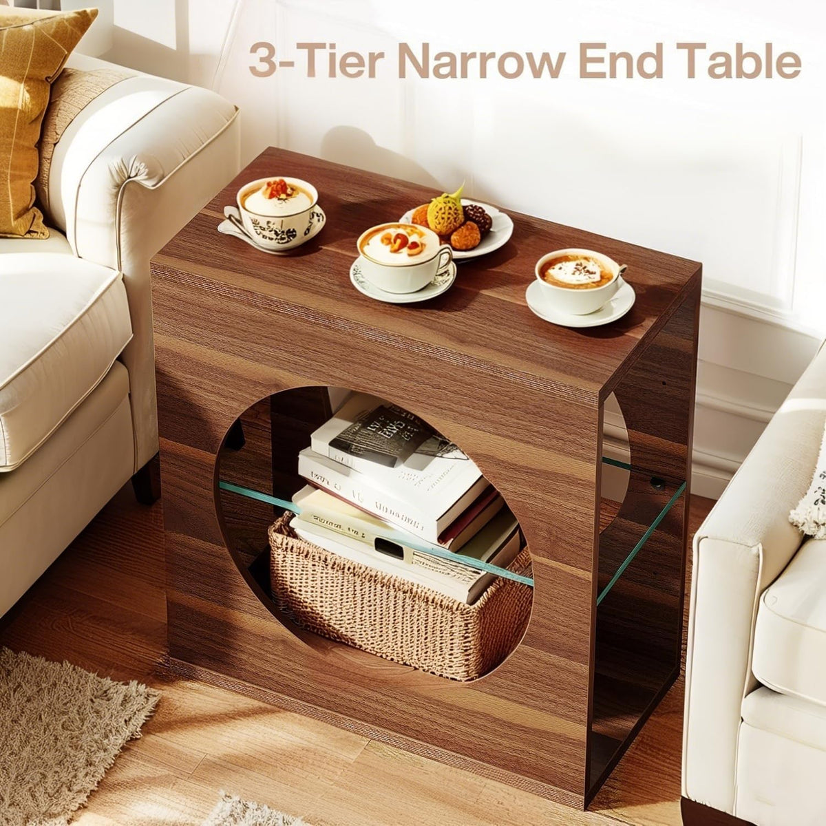 Storepavo 23.6-Inch 3-Tier End Tables, Set of Two - image 6