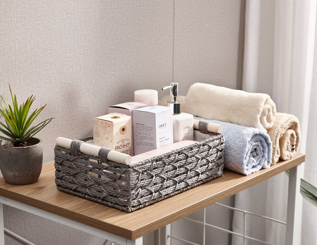 Storepavo Boho Paper-Rope Storage Baskets - image 3