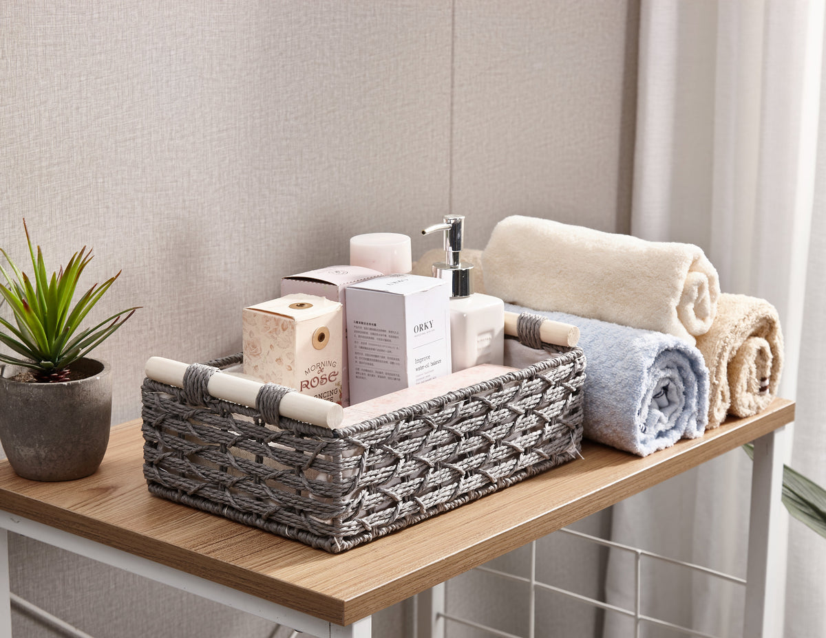 Storepavo Boho Paper-Rope Storage Baskets - image 3