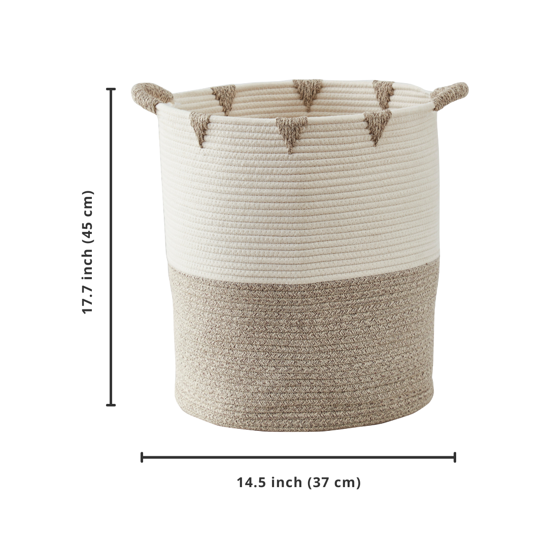 Storepavo Cotton Rope Woven Storage Basket - image 9