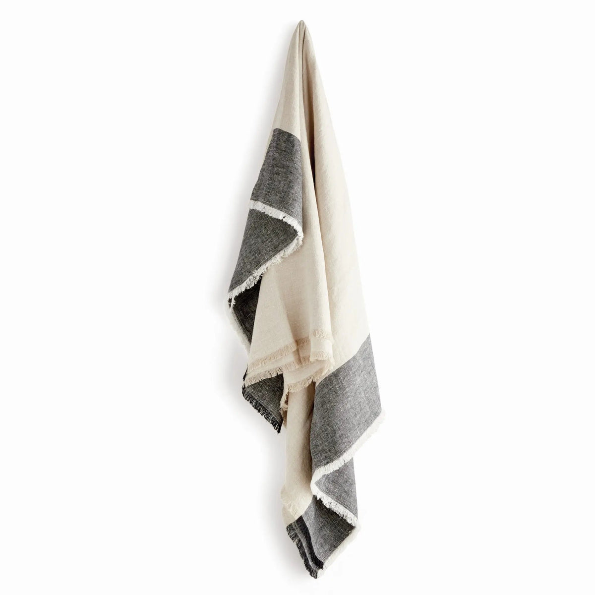 Storepavo Anika European Linen Throw – Flax/Ivory or Flax/Charcoal - image 17