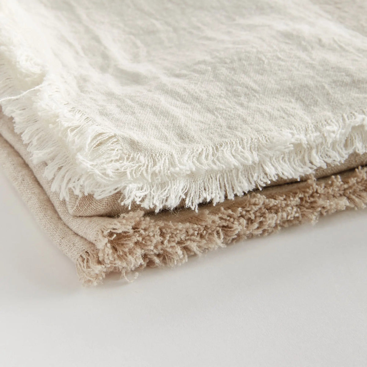 Storepavo Anika European Linen Throw – Flax/Ivory or Flax/Charcoal - image 5