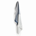 Storepavo Leon European Linen Throw – Navy & Ivory Woven Indoor Blanket - image 1