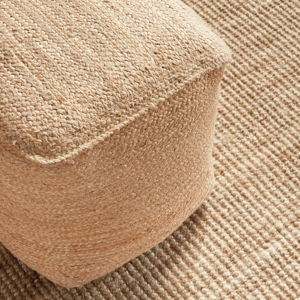 Storepavo Jute Pouf – Natural Woven Floor Cushion, Round or Square - image 8