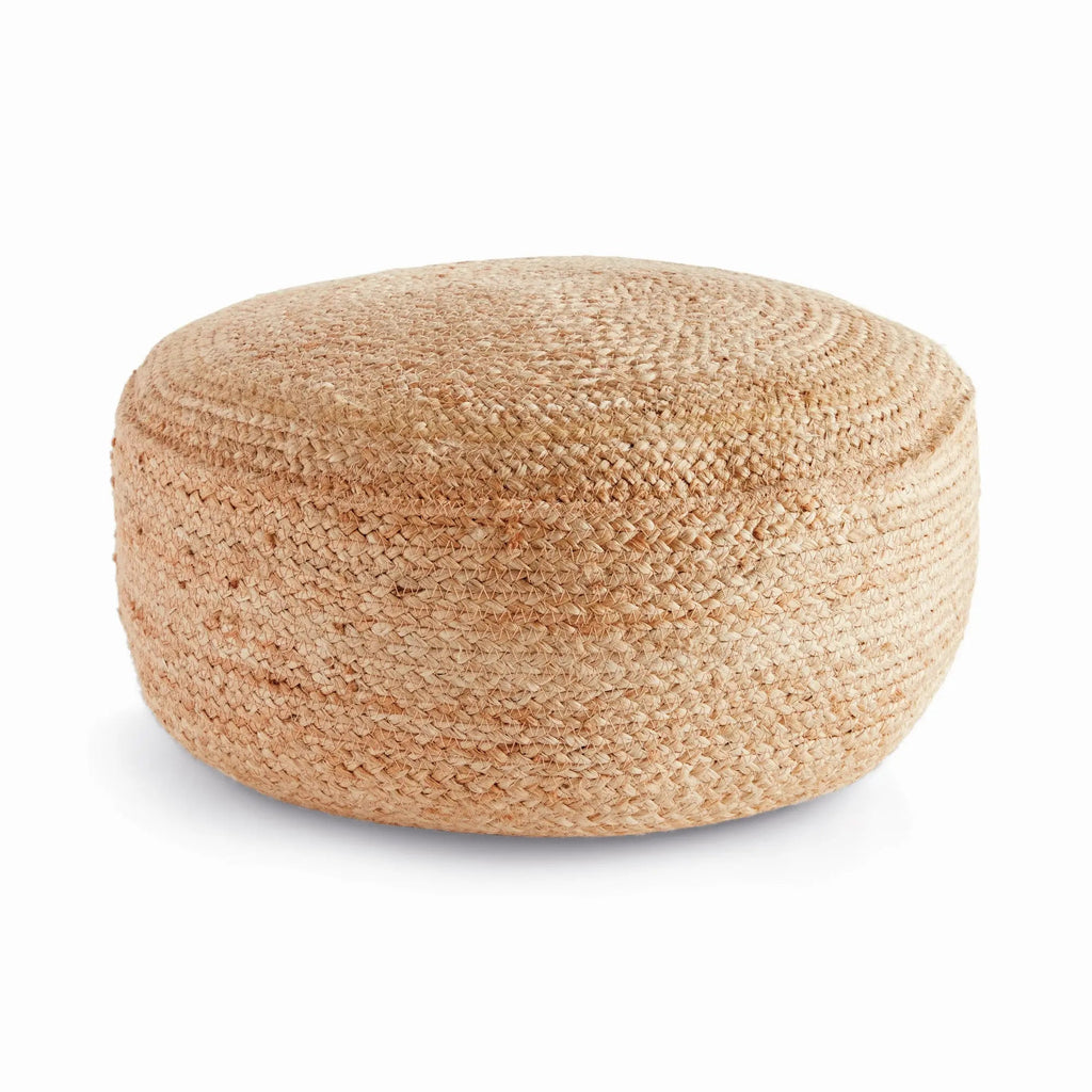 Storepavo Jute Pouf – Natural Woven Floor Cushion, Round or Square - image 1