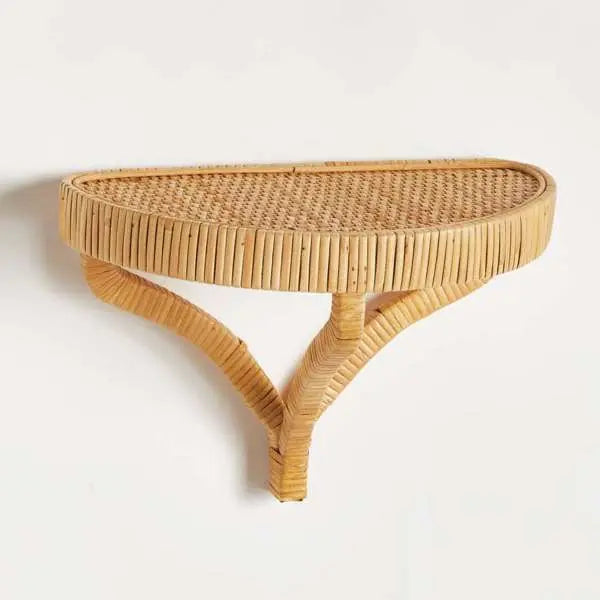 Storepavo Cambria Woven Wall Bracket – Rattan-Wrapped Shelf - image 3