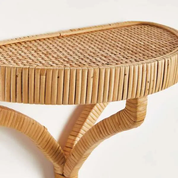 Storepavo Cambria Woven Wall Bracket – Rattan-Wrapped Shelf - image 5