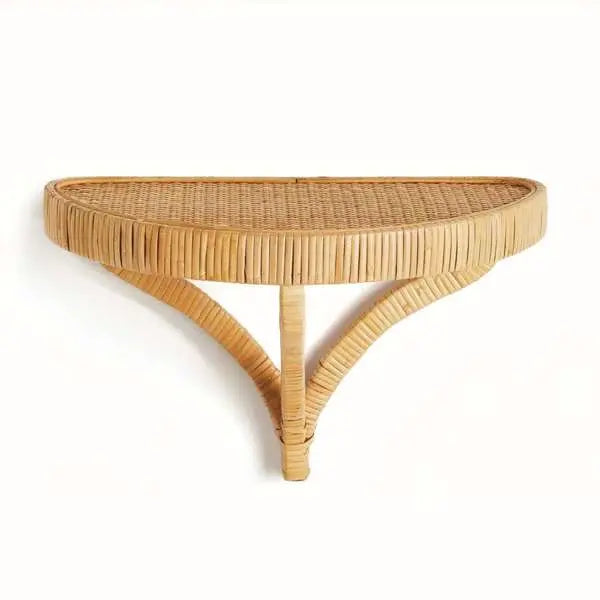 Storepavo Cambria Woven Wall Bracket – Rattan-Wrapped Shelf - image 2