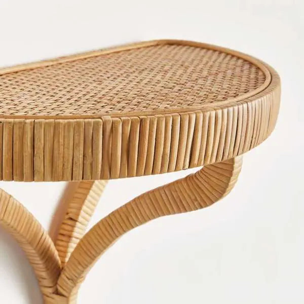 Storepavo Cambria Woven Wall Bracket – Rattan-Wrapped Shelf - image 8