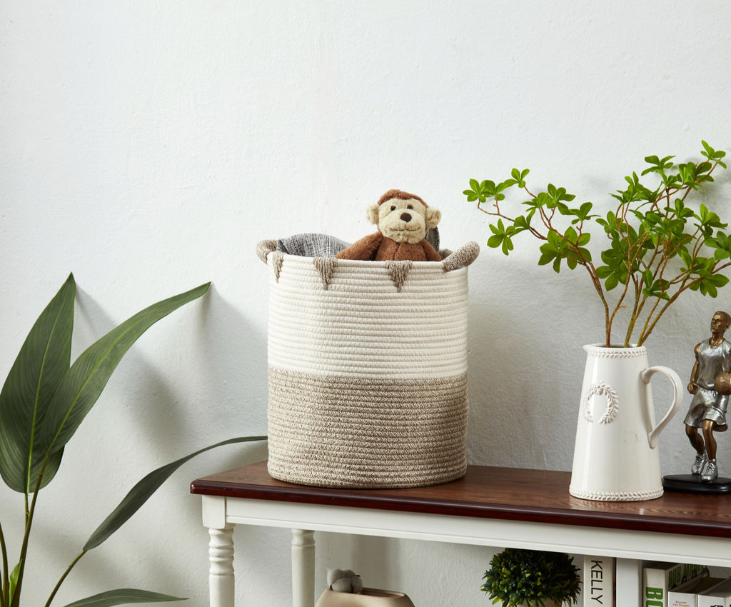 Storepavo Cotton Rope Woven Storage Basket - image 3