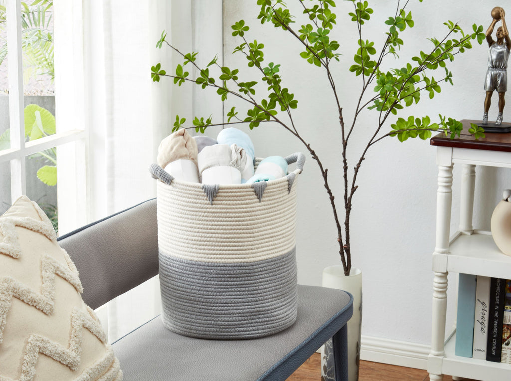 Storepavo Cotton Rope Woven Storage Basket - image 11