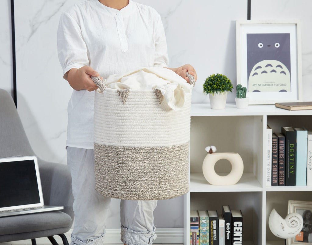 Storepavo Cotton Rope Woven Storage Basket - image 6