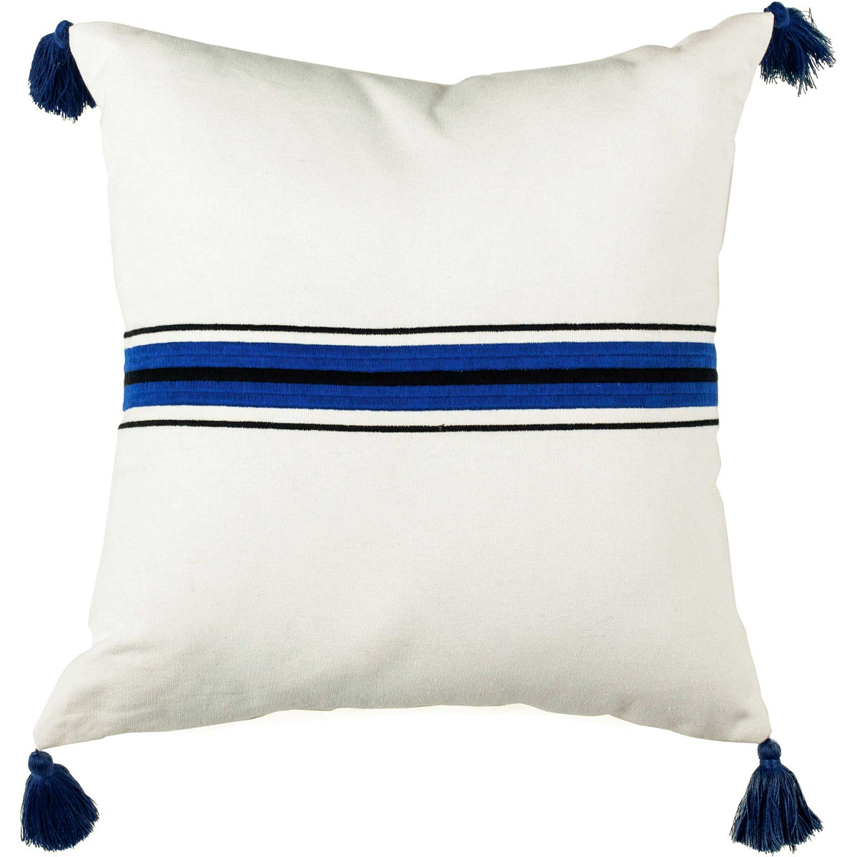 Storepavo Orlanda White & Navy Pillow - image 1