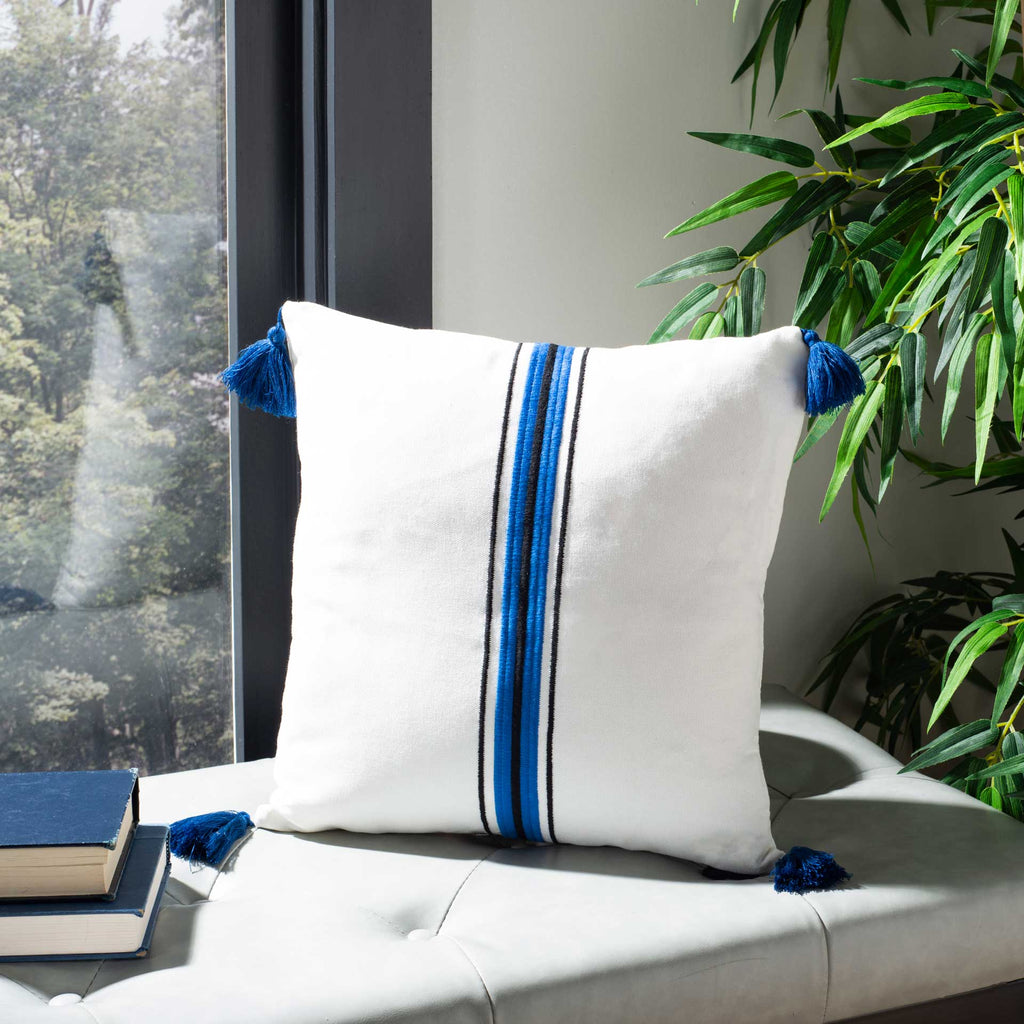 Storepavo Orlanda White & Navy Pillow - image 4