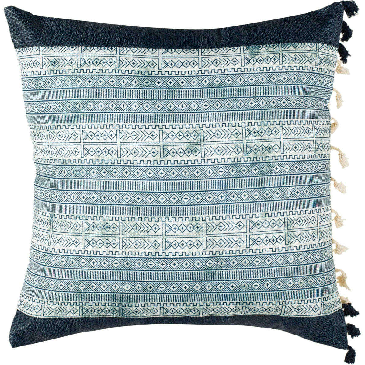 Storepavo Linnet Deep Blue & Gray Pillow - image 1