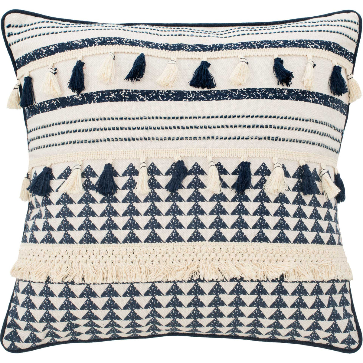 Storepavo Enya Cream & Navy Pillow - image 1