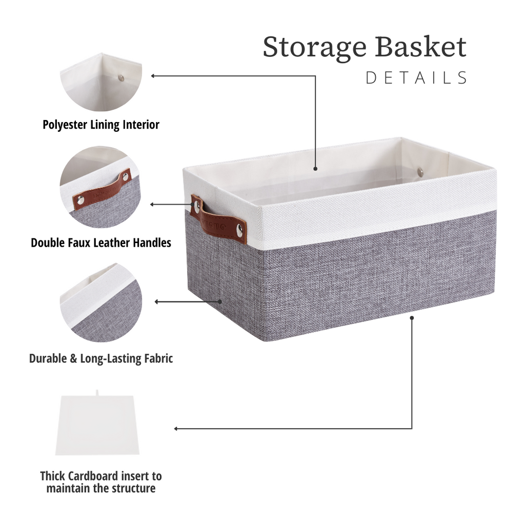 Storepavo Collapsible Small Storage Bins, Set of Six - image 2