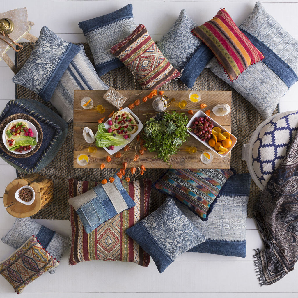 Storepavo Lola Cream & Navy Pillow - image 3