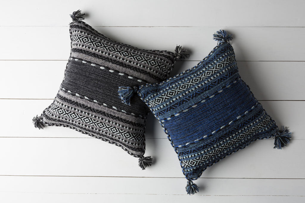 Storepavo Trenza Dark Blue Pillow - image 2