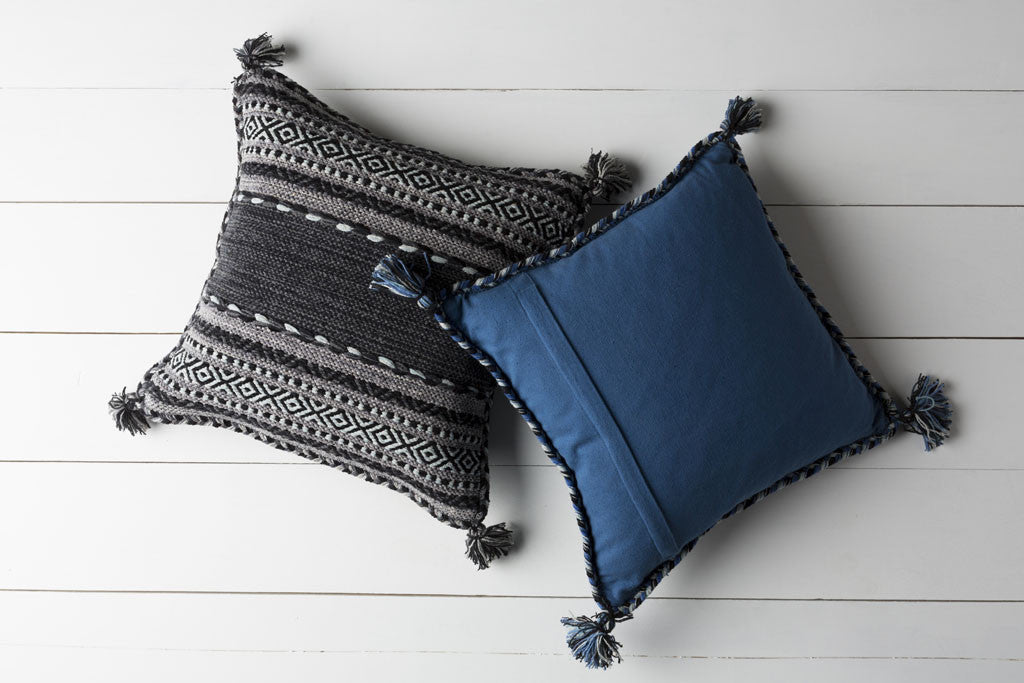 Storepavo Trenza Dark Blue Pillow - image 3